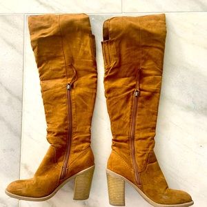 Dolce Vita Brown Caramel Over The Knee Boots 6.5
